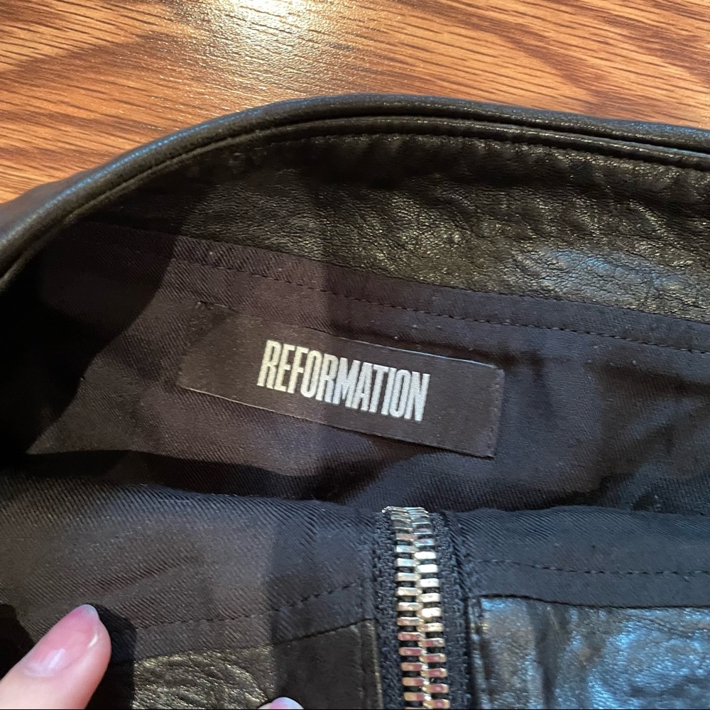 Reformation Star Leather Skirt - Picture 2 of 2